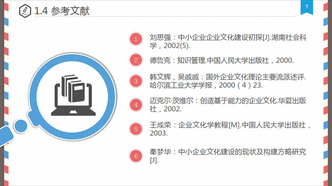 创意信件毕业设计答辩PPT模板（7）