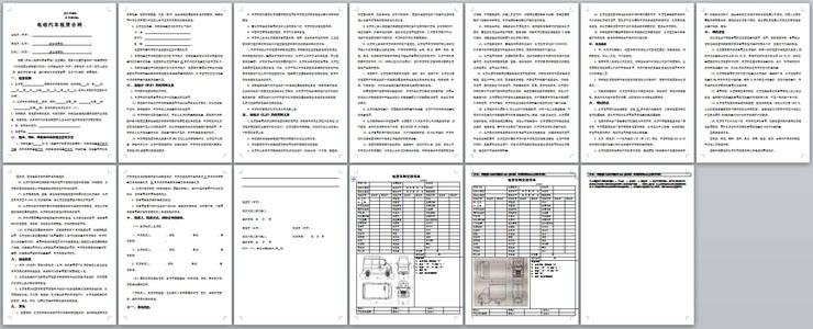 电动汽车车辆租赁合同Word模板（2）