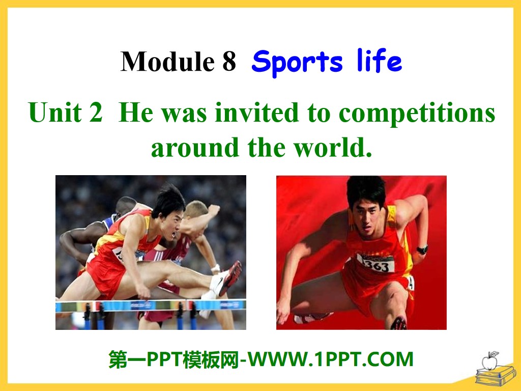 《He was invited to competitions around the world》Sports life PPT课件3
