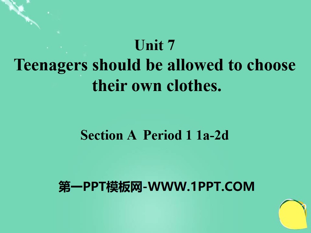 《Teenagers should be allowed to choose their own clothes》PPT课件20
