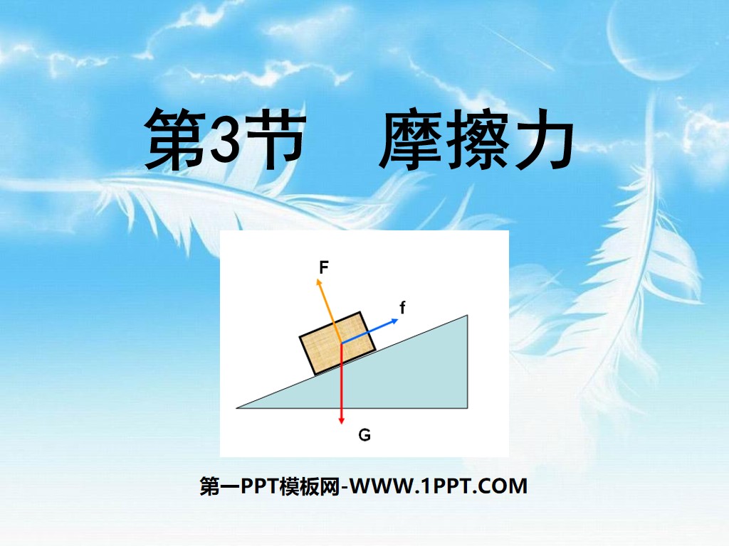 "Friction" Motion and Force PPT Courseware 6