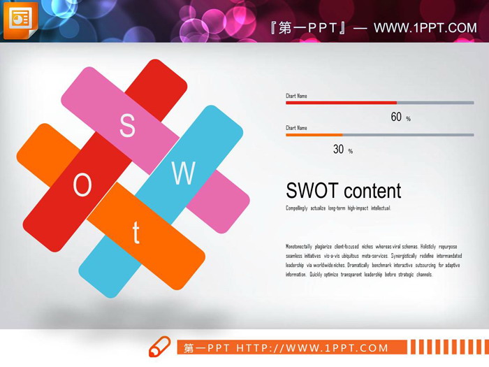 三张企业SWOT分析PPT图表（2）